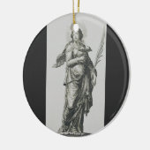 シチリア島の聖アガサ セラミックオーナメント (左)