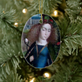 シチリア島の聖アガサ(詳細; M 070) セラミックオーナメント