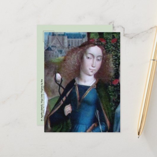 シチリア島の聖アガサ(詳細; M 070) ポストカード (正面/裏面インサイチュ)