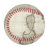 シチリア島を持つイタリアの新しい地図 野球ボール (正面左)