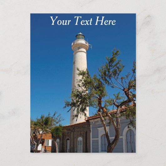シチリア島イタリア,プンタセッカ灯台 ポストカード (正面)