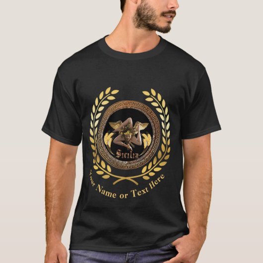 シチリア島 オリジナルTシャツ Tシャツ (正面)