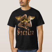 シチリア島 トリスクエリアン トリナクリア Tシャツ (正面)