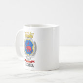 シチリア州カターニアの紋章 コーヒーマグカップ (正面左)