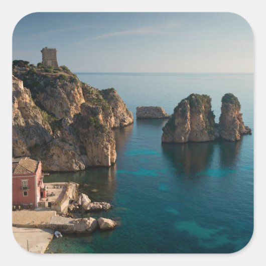 シチリア州スコペロのファラリオーニとトンナラ スクエアシール (正面)