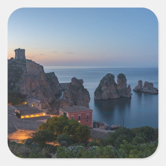 シチリア州スコペロのファラリオーニとトンナラ スクエアシール (正面)