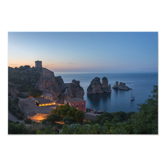 シチリア州スコペロのファラリオーニとトンナラ フォトプリント            (正面)