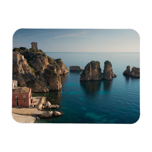 シチリア州スコペロのファラリオーニとトンナラ マグネット (横)