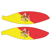 シチリア州旗とフルサイズバスケットボール,イタリア バスケットボール (パネル)