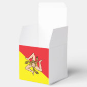 シチリア州旗と愛国的な好意ボックス,イタリア フェイバーボックス (オープン)