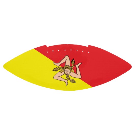 シチリア州旗を持つ愛国的なアメリカンフットボール アメリカンフットボール (パネル)