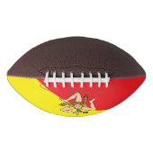 シチリア州旗を持つ愛国的なアメリカンフットボール アメリカンフットボール (正面)