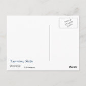 シチリア州,タオルミーナ ポストカード (裏面)