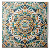 シチリア模様 タイル (正面)