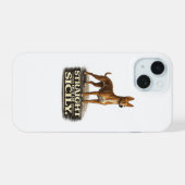 シチリア直送！エトナ・チルネコTシャツ iPhone 15ケース (裏面横)