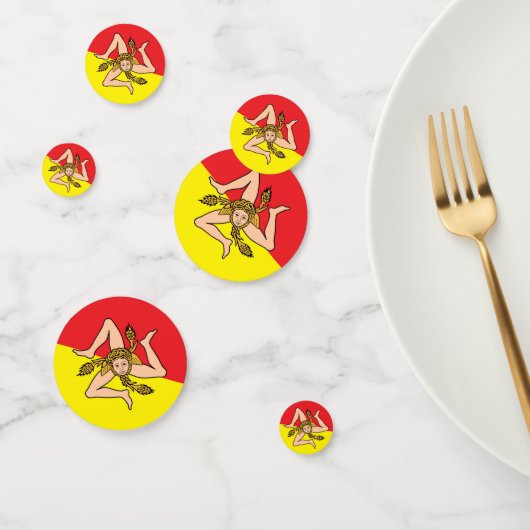 シチリア紙吹雪、パーティー、シチリア国旗 コンフェッティ (グループ)