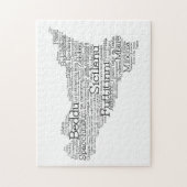 シチリア語の地図 ジグソーパズル (縦)