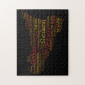 シチリア語の地図 ジグソーパズル (縦)