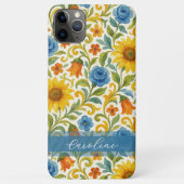 シチリア風カラフルリーフ フローラルアートパターン Case-Mate iPhoneケース (裏面)