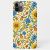 シチリア風カラフルリーフ フローラルアート柄 Case-Mate iPhoneケース (裏面)