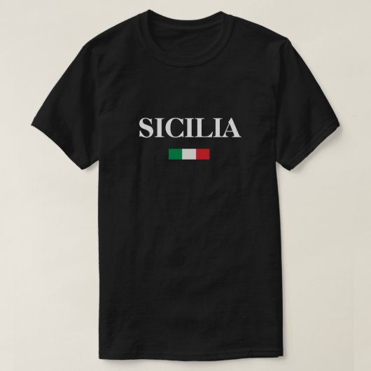 シチリア イタリア国旗 Tシャツ (デザイン正面)
