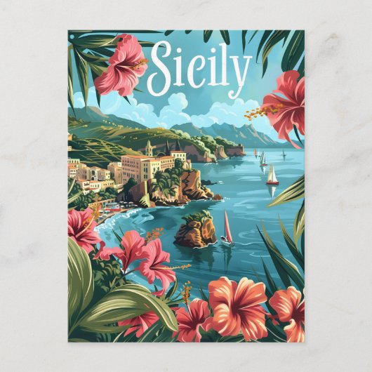 シチリア・イタリア ポストカード (正面)