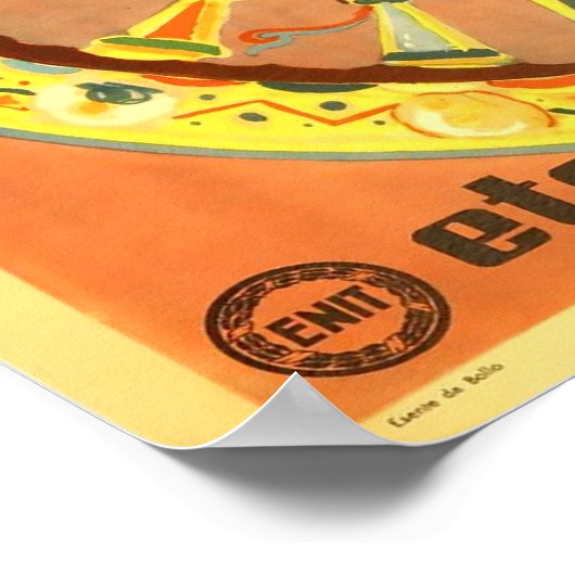 シチリア,イタリア,旅行ポスター ポスター (角)