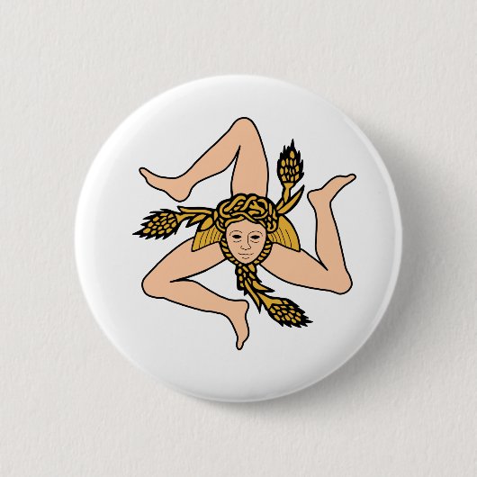 シチリア・イタリア 缶バッジ (正面)