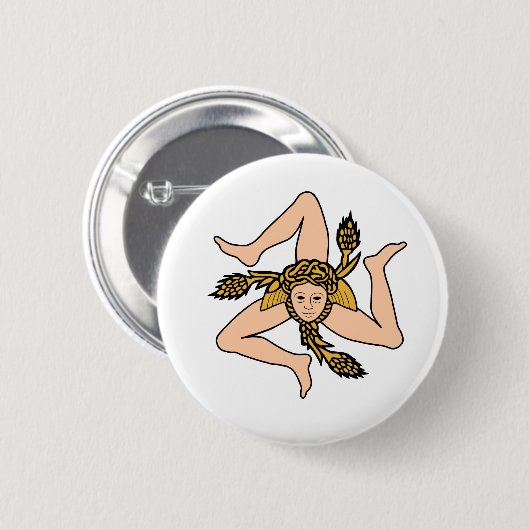 シチリア・イタリア 缶バッジ (正面&裏面)