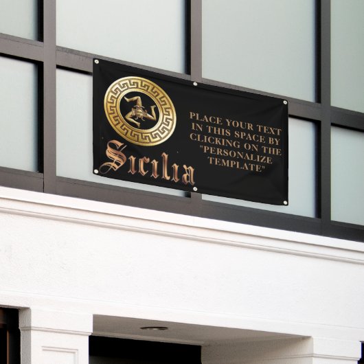 シチリア カスタマイズ可能な商業用バナー看板 横断幕 (ビルの外側)