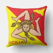 シチリア・シチリア国旗 クッション (裏面)