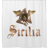 シチリア/シチリア・トリナリア・シャワーカーテン シャワーカーテン (正面)