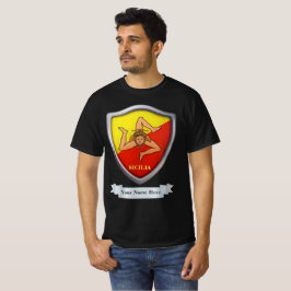 シチリア/シチリー エンブレム オーダーメイド Tシャツ