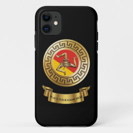 シチリア・トリナクリアのカスタムデザイン iPhone 11 ケース