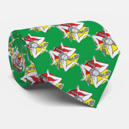 シチリア（トリナクリア記号）プレミアムネックタイ ネクタイ