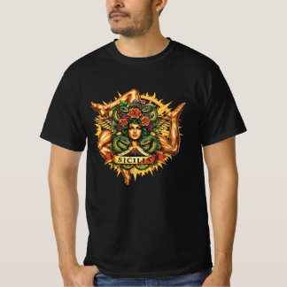 シチリア・トリナクリア・タトゥースタイル Tシャツ