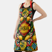 シチリア・レモン・キッチン エプロン (インサイチュ)