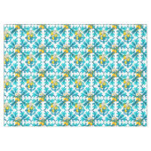 シチリア、夏、レモン、モザイク、ブルー、 テーブルクロス (正面(横))
