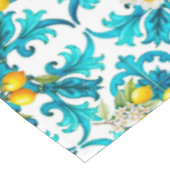 シチリア、夏、レモン、モザイク、ブルー、 テーブルクロス (アングル)