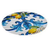 シチリア，夏，レモン，モザイク，青 カッティングボード (角)