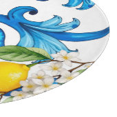 シチリア，夏，レモン，モザイク，青 カッティングボード (角)