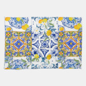 シチリア、夏、柑橘系キッチンタオル キッチンタオル (横)