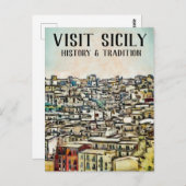 シチリア – 歴史と伝統 ポストカード (正面/裏面)