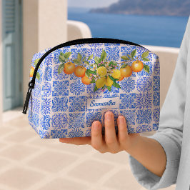 シチリア 青 黄色 シトラス 地中海 azulejo ドップキット