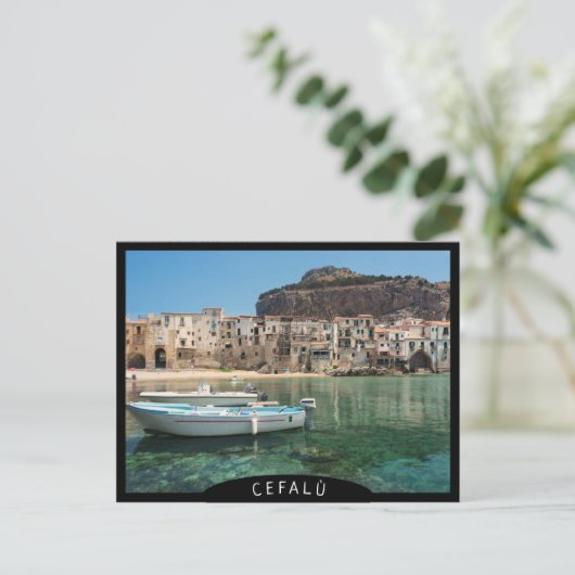 シチリーのセファル海岸の町 ポストカード (スタンド正面)