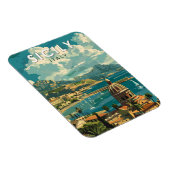 シチリーイタリア旅行アートヴィンテージ マグネット (右側)