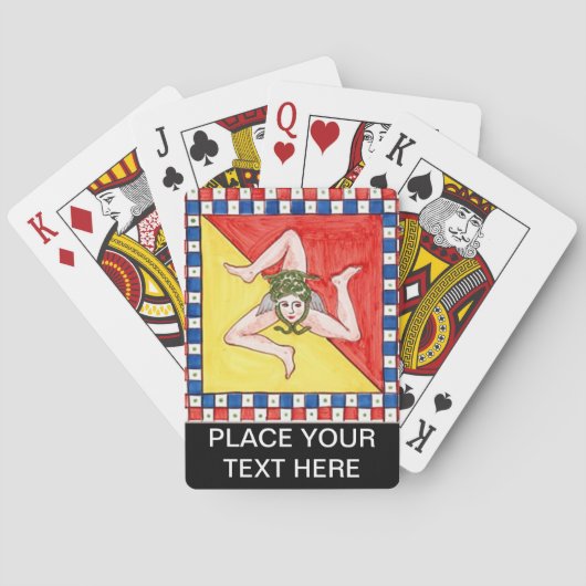 シチリートリナクリアメドパーソナライズされたサ トランプ (裏面)