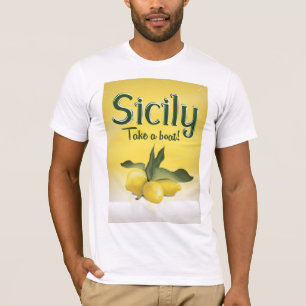 シチリーレモンビンテージの旅行ポスター Tシャツ