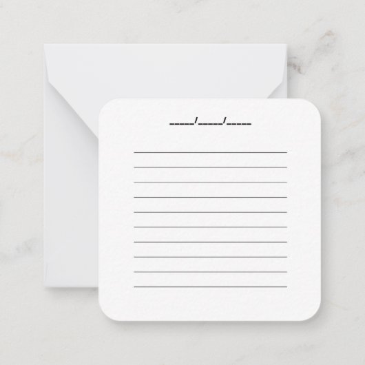 シッかわいらしクノテカード ノートカード (裏面)