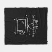 シッちょっと見てみたい フリースブランケット (正面(横))